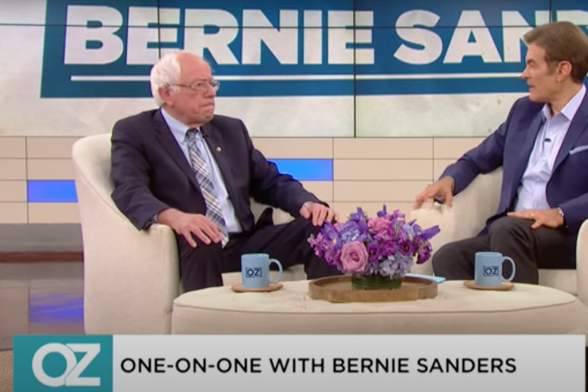 Dr. Oz Keeps Forgetting He’s Not Running Against His Old Buddy Bernie Sanders