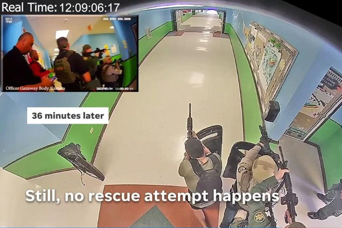 Uvalde School Surveillance Video Underlines How Much Nothing Cops Did For 77 Long Minutes