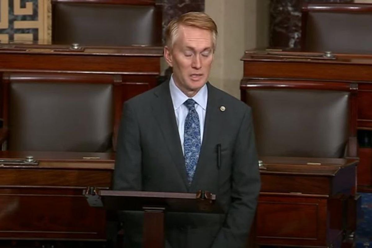 OK GOP Sen. James Lankford Pretty Sure Rain Just God Crying Happy Tears About Abortion Ban