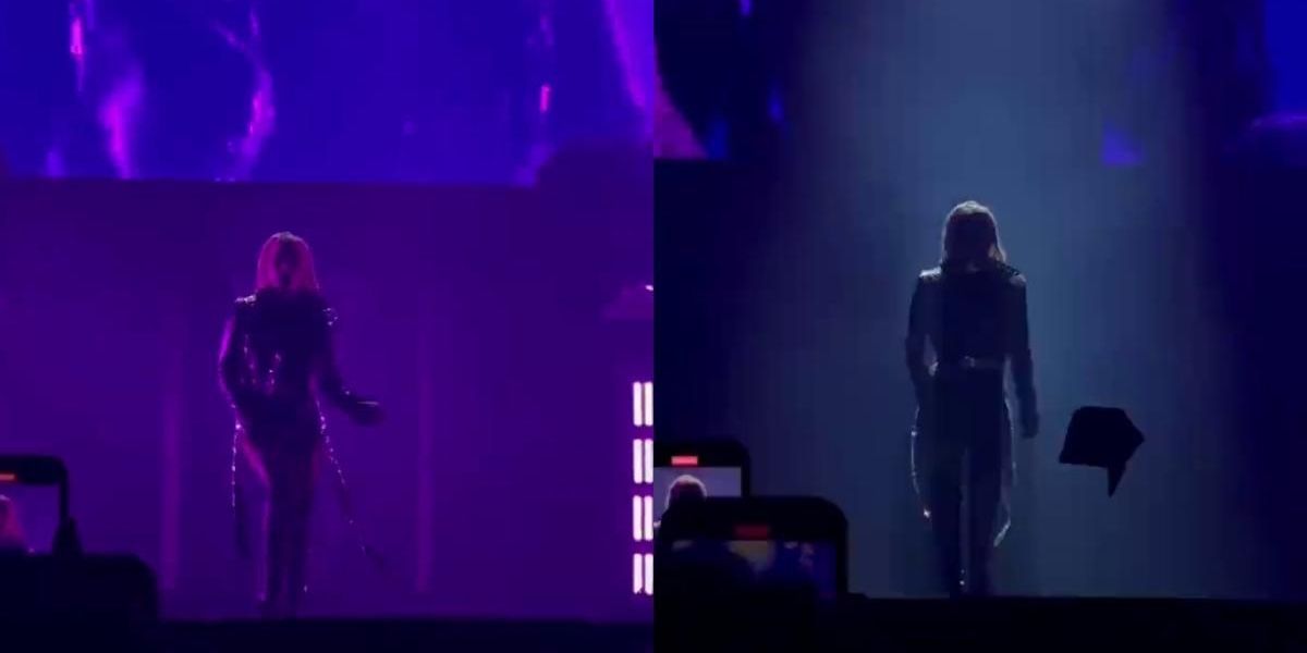 Seemingly Invisible Force Field Protects Lady Gaga From Thrown Object