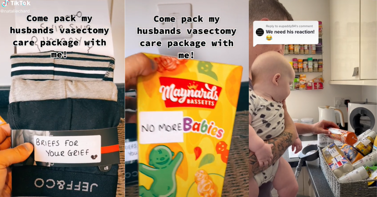 TikToker Sparks Debate By Giving Her Husband A Homemade 'Vasectomy Care Package'