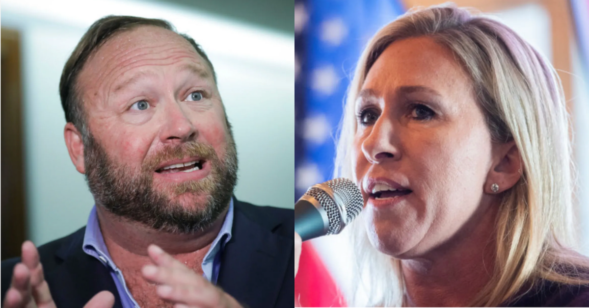 MTG Says Sandy Hook Families 'Ruining' Alex Jones Is Unfair Since InfoWars Is Right 'Most Of The Time'