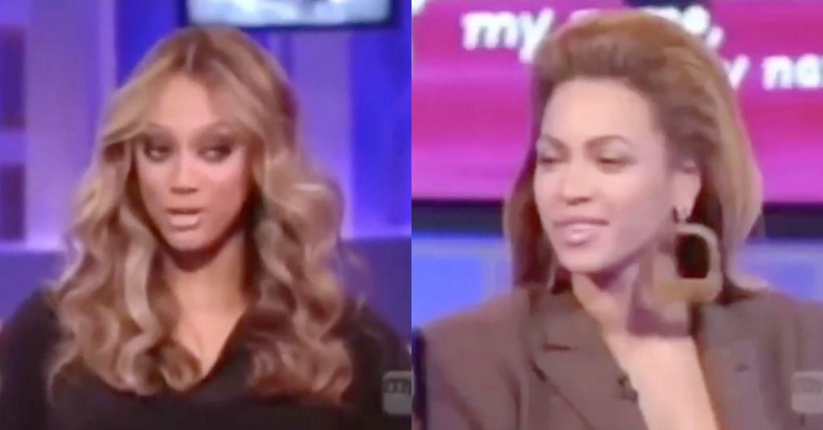 Resurfaced Video Of Tyra Banks Interviewing Beyoncé Using Puns Of Her Name Has The Internet Cringing