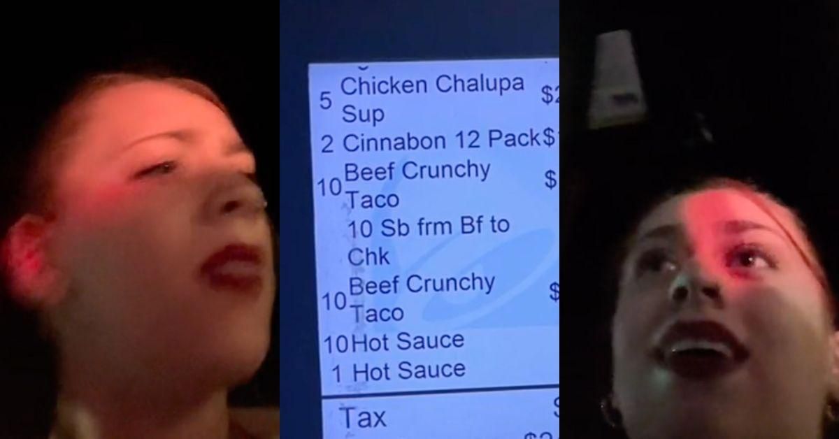 TikToker Lashes Out At Taco Bell Drive-Thru Customer Who Held Up Line With $241 Order In Hilarious Video
