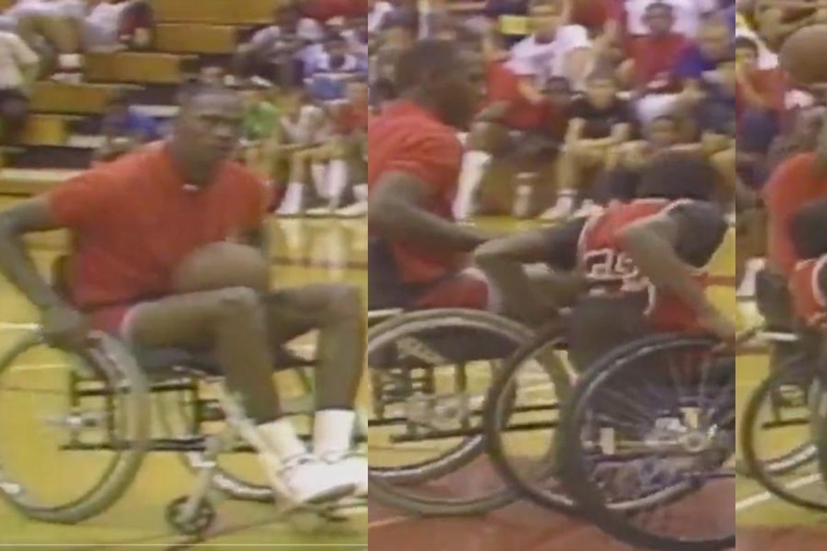 Michael Jordan wheelchair