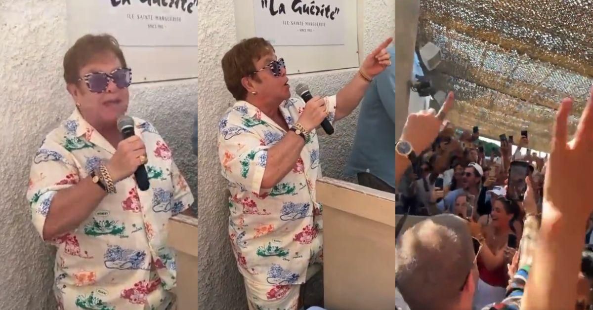 Elton John Just Sang Along With His New Britney Spears Duet At French Restaurant In Joyful Viral Video
