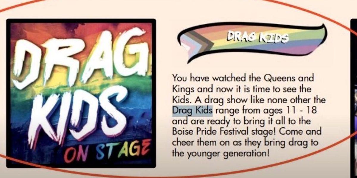 Sponsor pulls out of Boise Pride Festival after outrage over ‘Drag Kid’ show with children as young as 11 years old Sponsor pulls out of Boise Pride Festival after outrage over ‘Drag Kid’ show with children as young as 11 years old