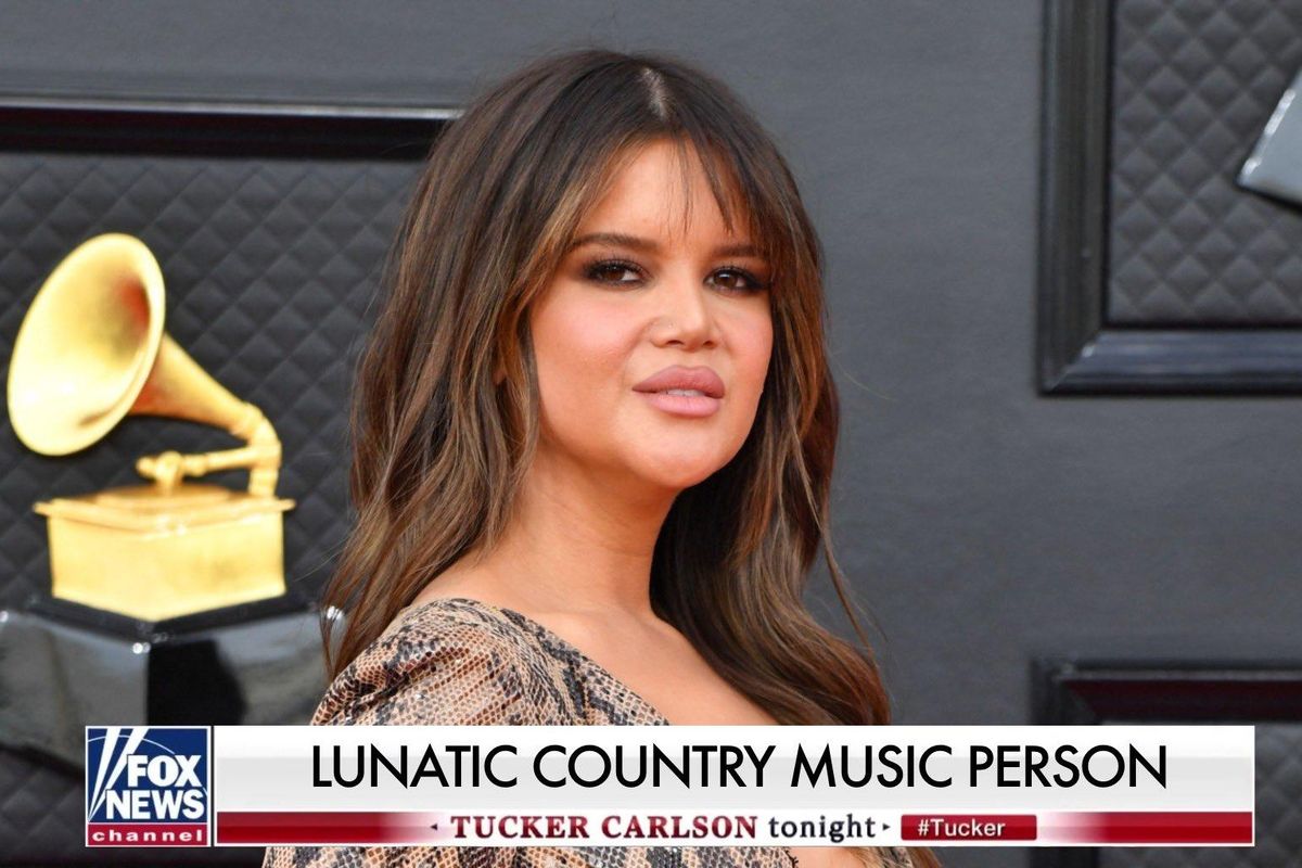 'Lunatic Country Music Person' Maren Morris Turns Tucker Carlson's Hate-Babbles Into $100K For Trans Kids