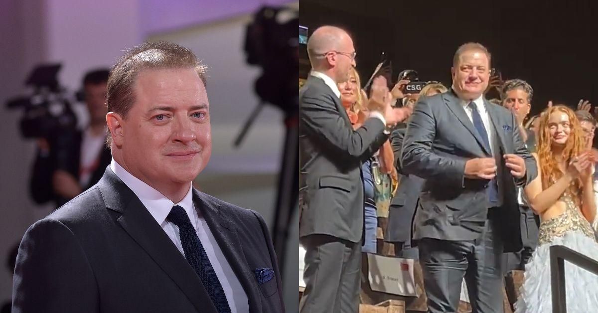 Brendan Fraser Tears Up During Six Minute Standing Ovation For His Performance In 'The Whale' In Venice