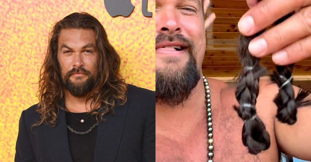 Jason Momoa Just Shaved Off His Signature Long Locks For A Good Cause—And Fans Are Losing It