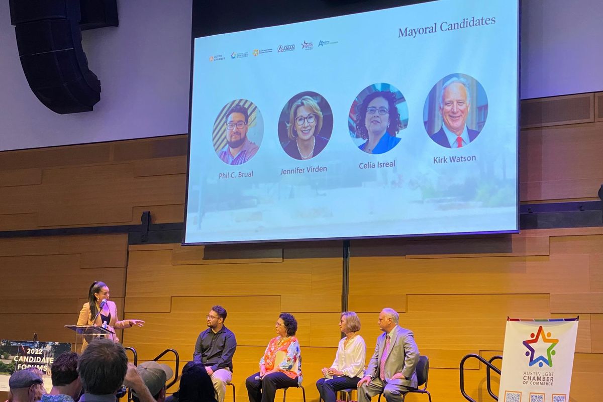 Aspiring Austin mayors test their messaging at downtown candidates forum