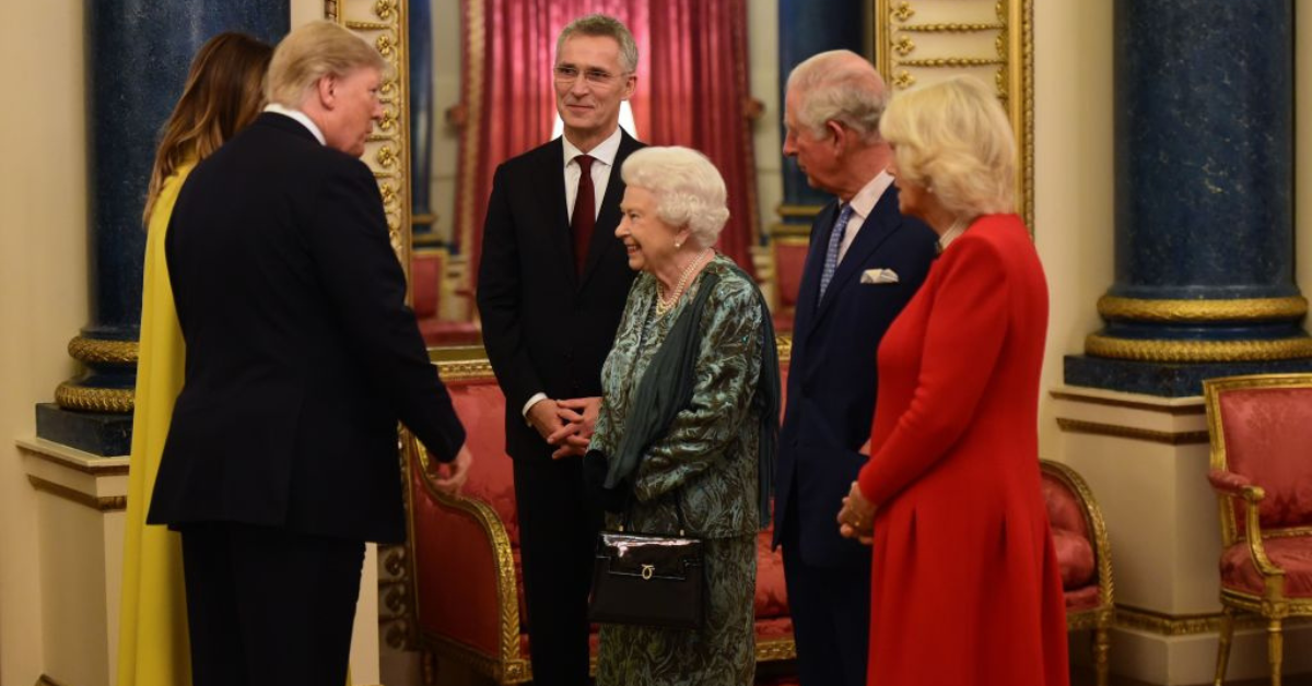 Resurfaced Video Appears To Show Charles Flipping Trump The Bird As He Meets The Queen