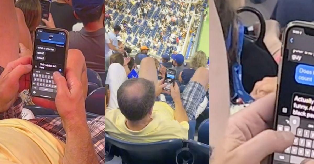 TikToker Catches White U.S. Open Fan Texting About 'All The Black People' Leaving After Serena Lost