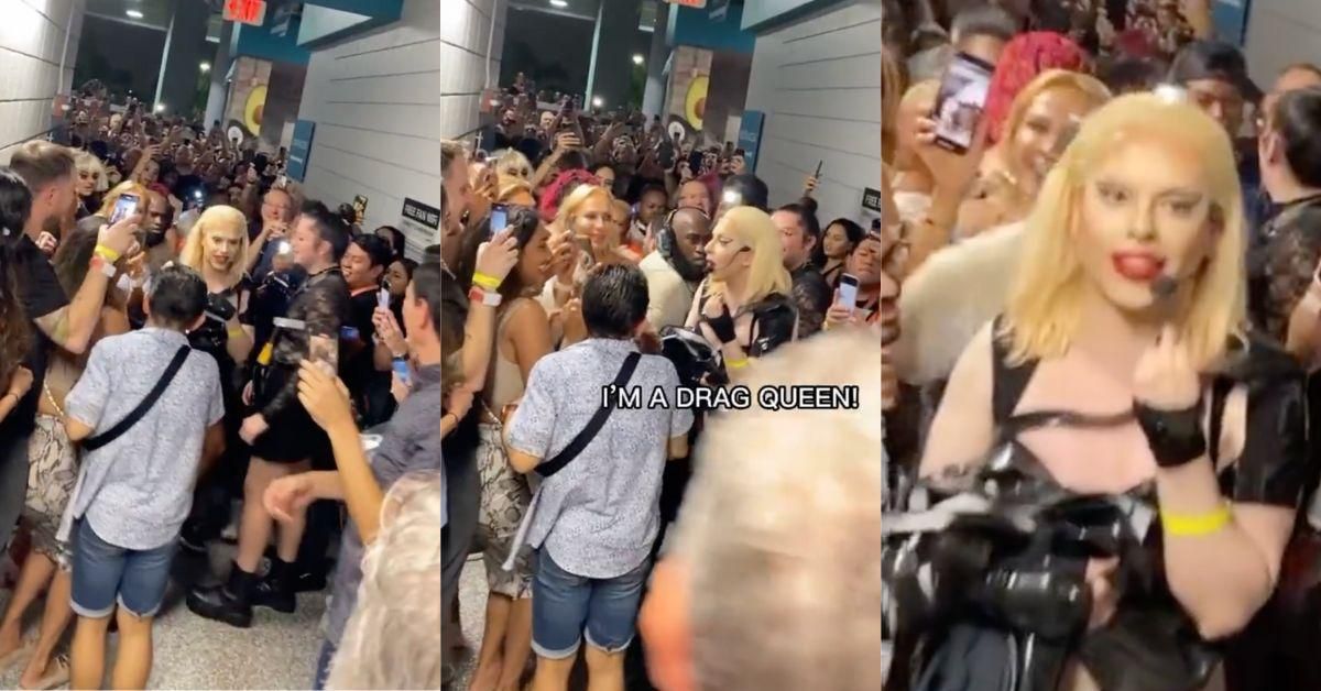 Security Guards Hilariously Realize They're Protecting A Drag Queen And Not Lady Gaga In Viral Video
