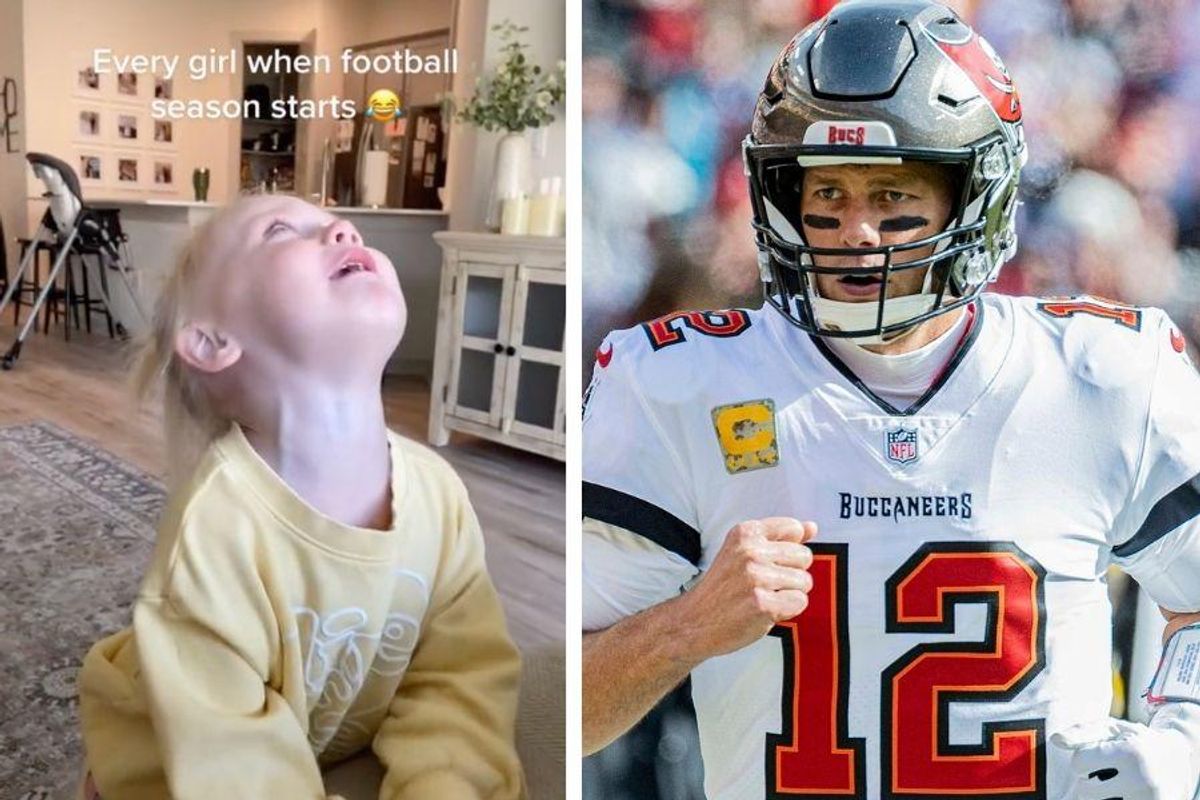 Little girl having an adorable meltdown to football is every anti-sports person everywhere