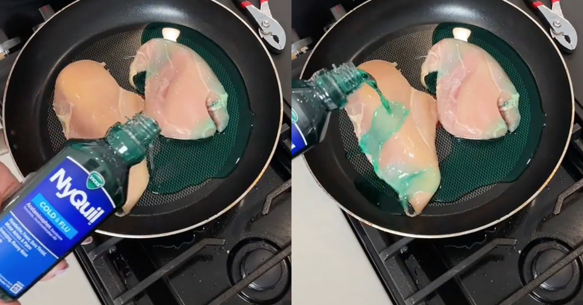 FDA Just Had To Warn TikTokers That Cooking Chicken Marinated In NyQuil Is Indeed Dangerous