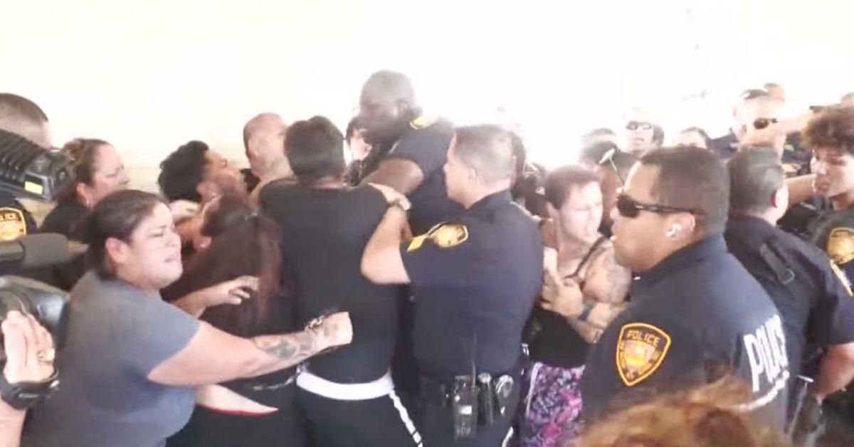 Chaos Erupts As Alarmed Texas Parents Clash With Police After False School Shooting Report