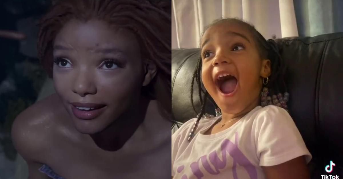 Viral Videos Of Young Black Girls Seeing A Black Ariel In 'Little Mermaid' Trailer Has Everyone In Tears