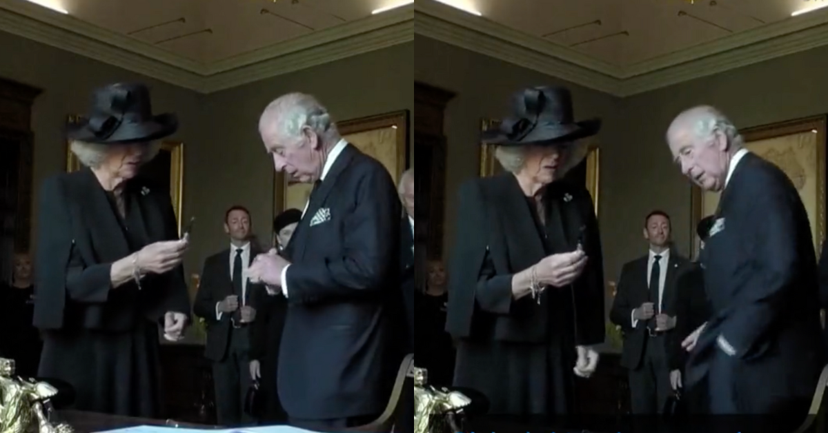 Viral Video Of King Charles Getting Worked Up About A Leaky Pen Has The Internet Cringing