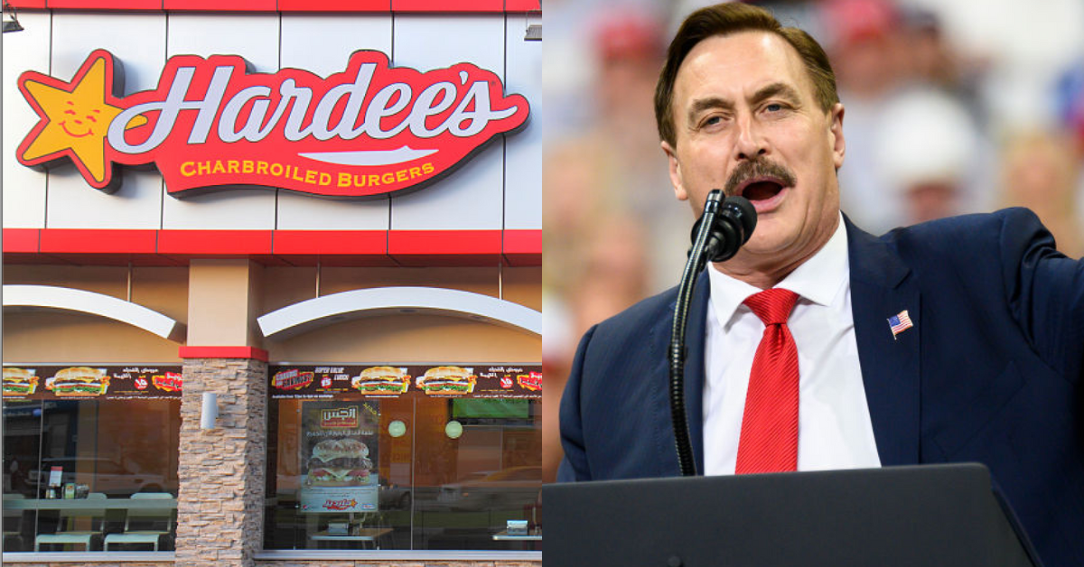 Hardee's Just Masterfully Mocked 'MyPillow Guy' After FBI Seized His Phone In Their Drive-Thru