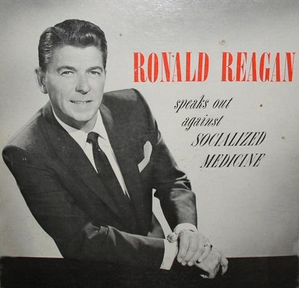 Album cover: 'Ronald Reagan Speaks Out Against Socialized Medicine'