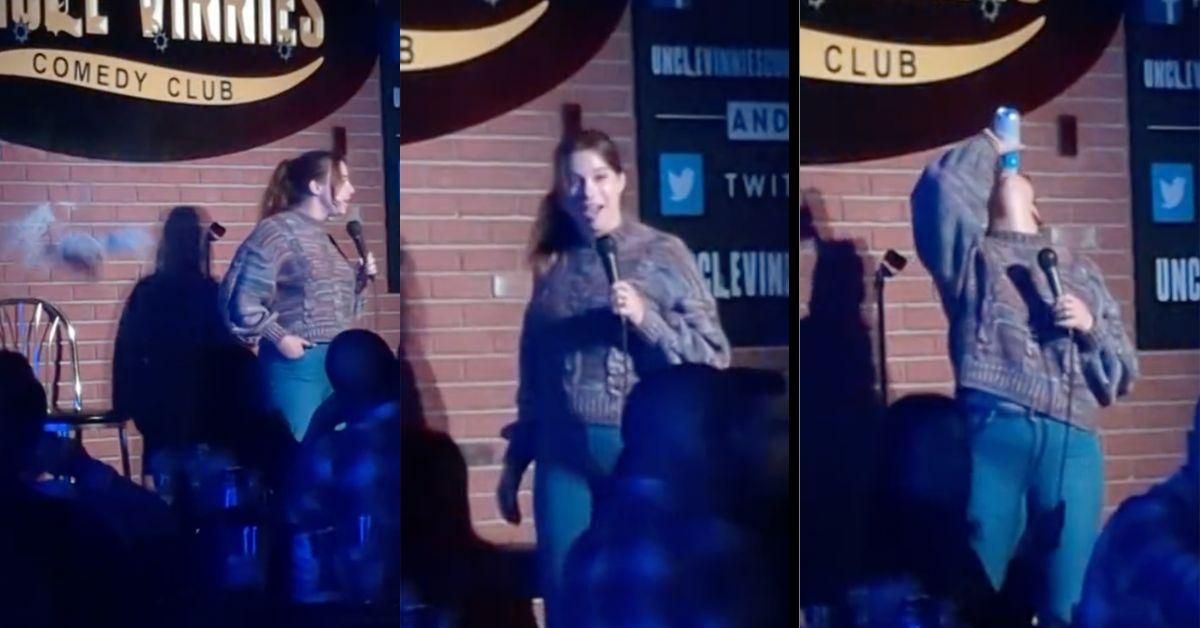 Stand-Up Comic Deals With MAGA Hecklers Like A Boss After One Hurls A Can Of Beer At Her