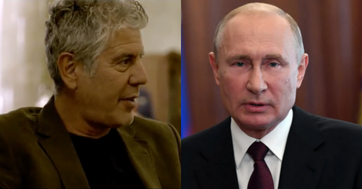 Resurfaced Clip Of Anthony Bourdain Giving His Brutal Opinion Of Putin Is An Instant Classic