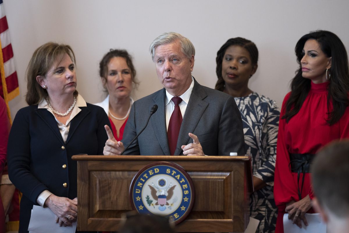 South Carolina Senator Lindsey Graham abortion ban press conference