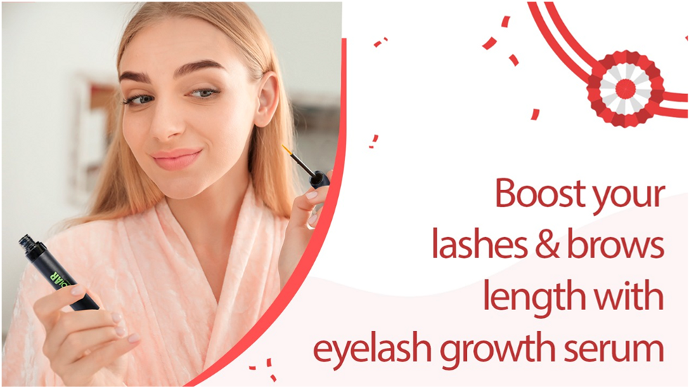 Boost your lashes and brows length with eyelash growth serum