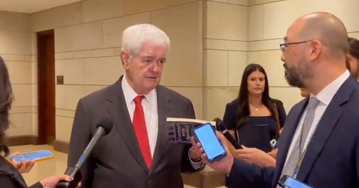 Reporter Stunned After Newt Gingrich Insults Him With Ableist Dig After Question About Jan. 6 Committee