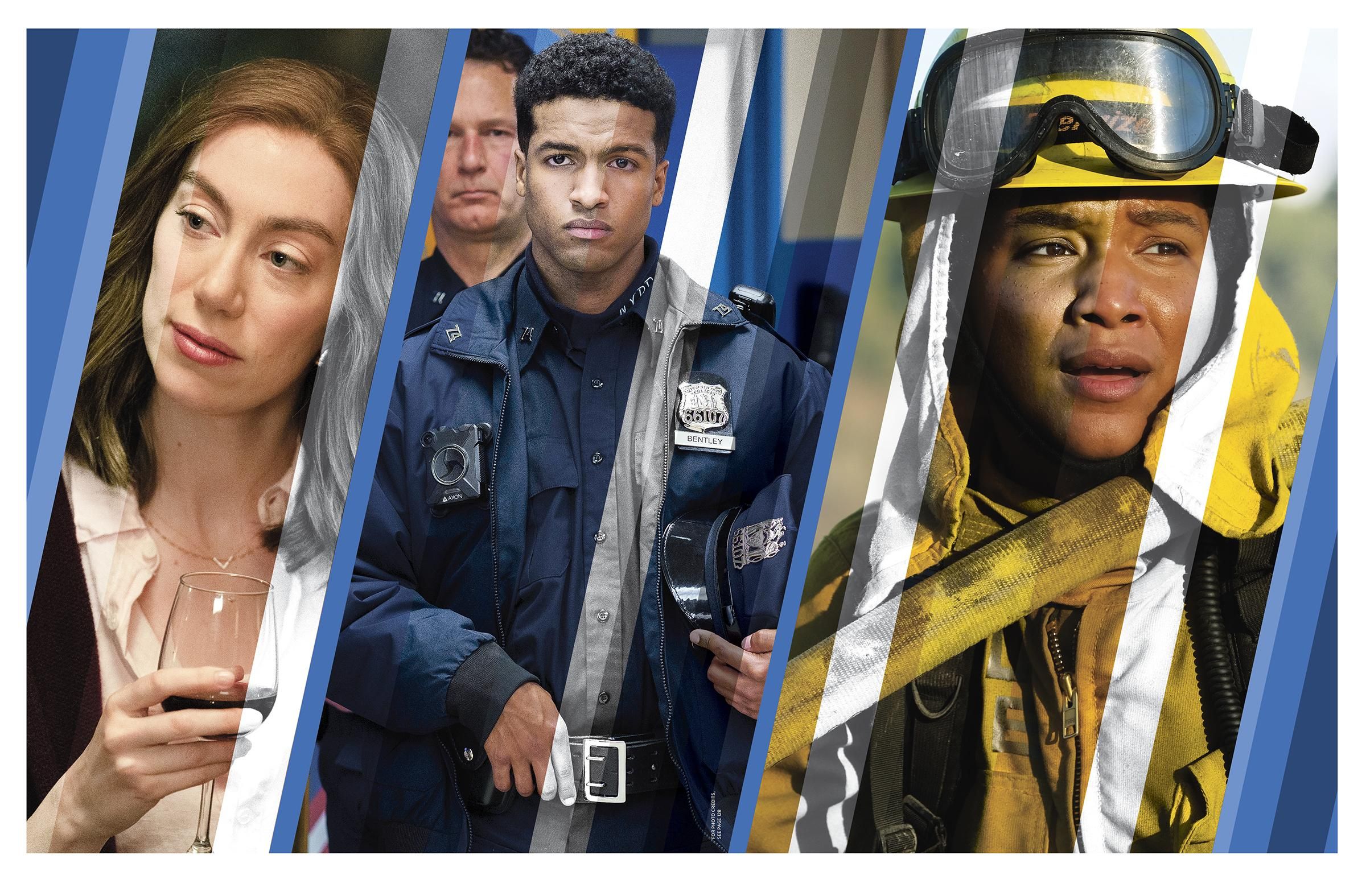 A triptych of three stars of CBS’s new fall shows.