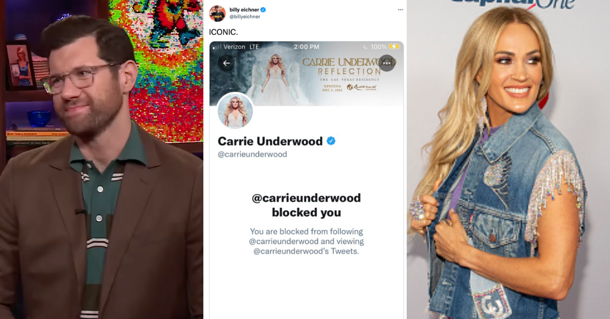 Billy Eichner Just Hilariously Revealed Why Carrie Underwood Blocked Him On Twitter—And Yikes
