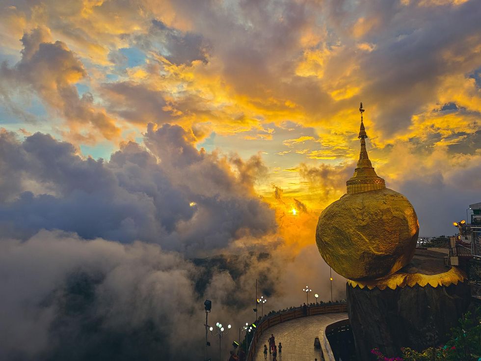 Myanmar sunset, sunset photography