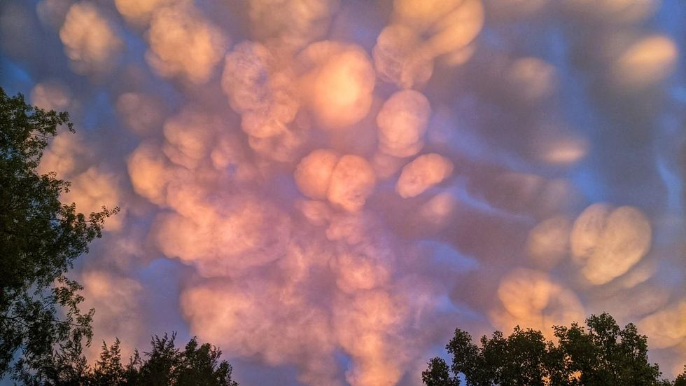 Mammatus clouds