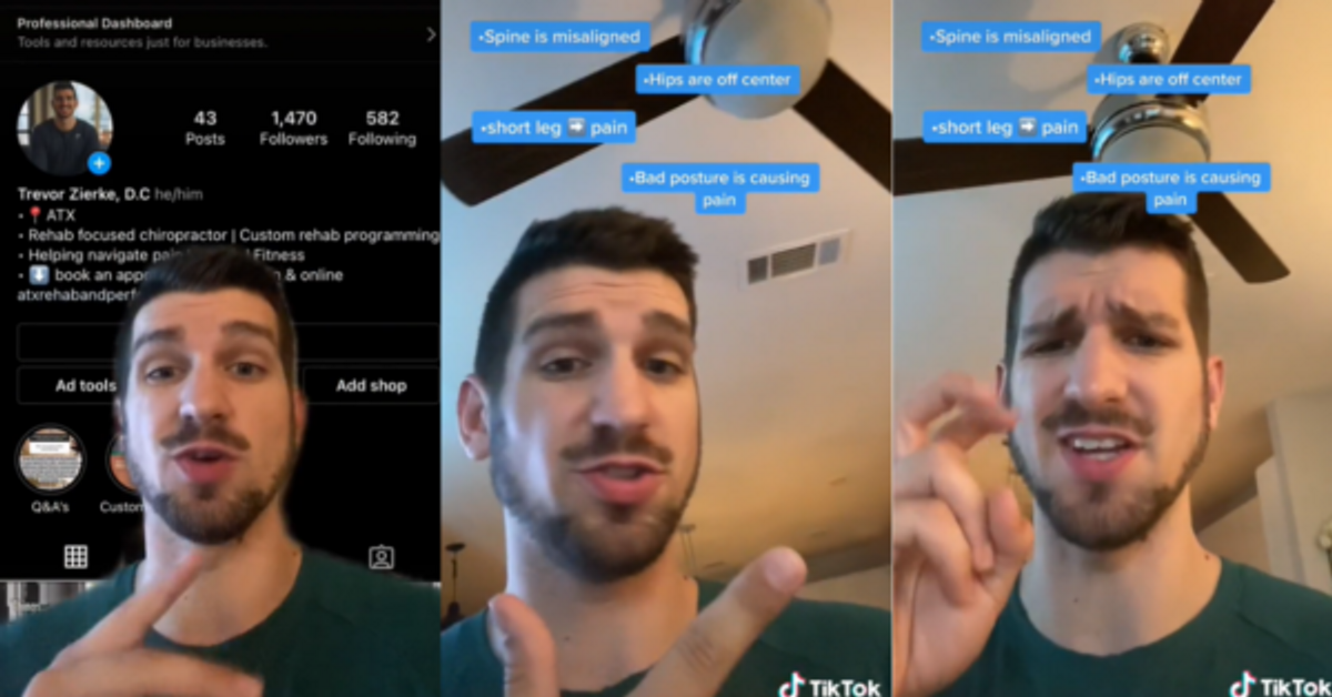 Chiropractor Goes Viral On TikTok After Claiming '99% Of My Profession' Is Actually A Scam
