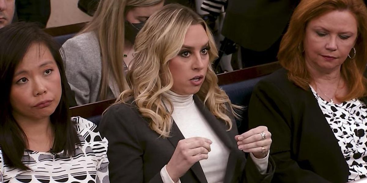 Fox’s Jacqui Heinrich Calls Out Biden’s Falsehoods on Economy - KJP Abruptly Stops Questioning 1 image