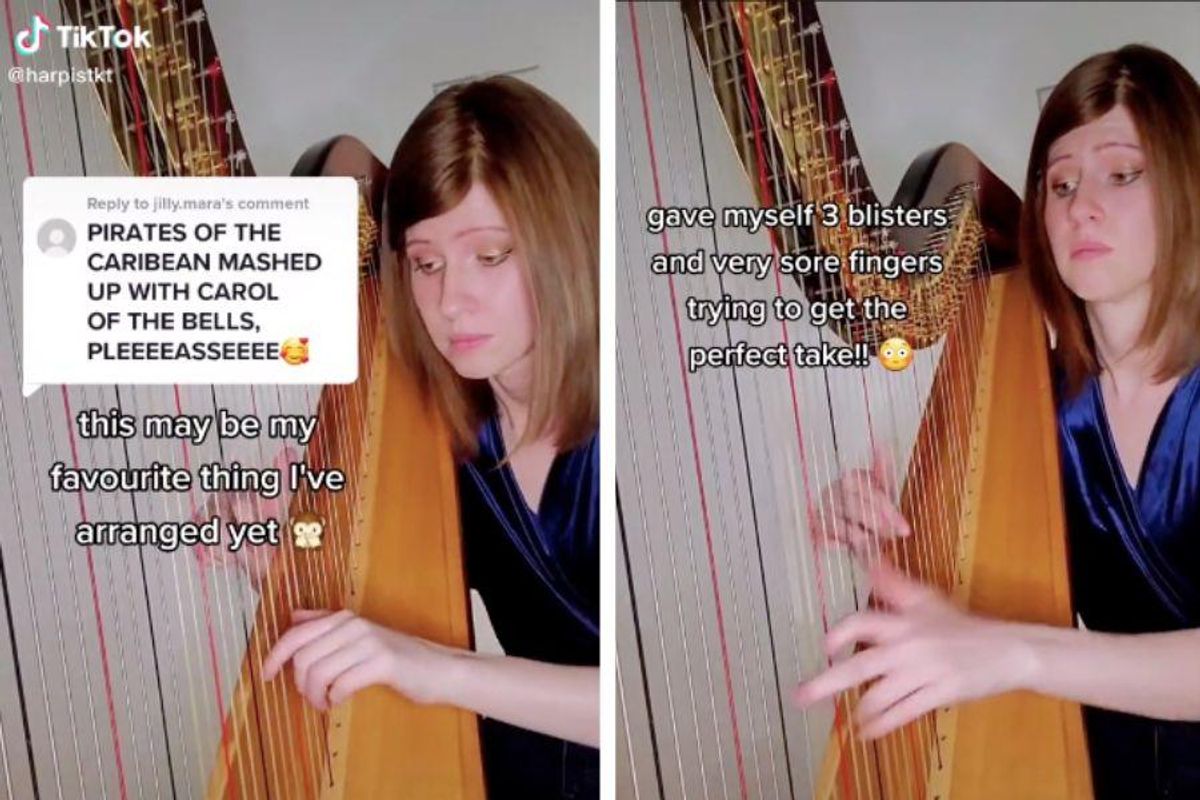 harp, music, mashup
