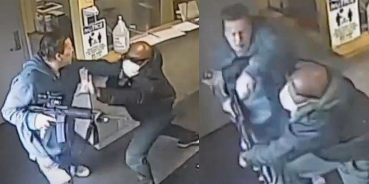 VIDEO: Security guard takes down gunman who entered methadone clinic in Buffalo with an AR-15 VIDEO: Security guard takes down gunman who entered methadone clinic in Buffalo with an AR-15