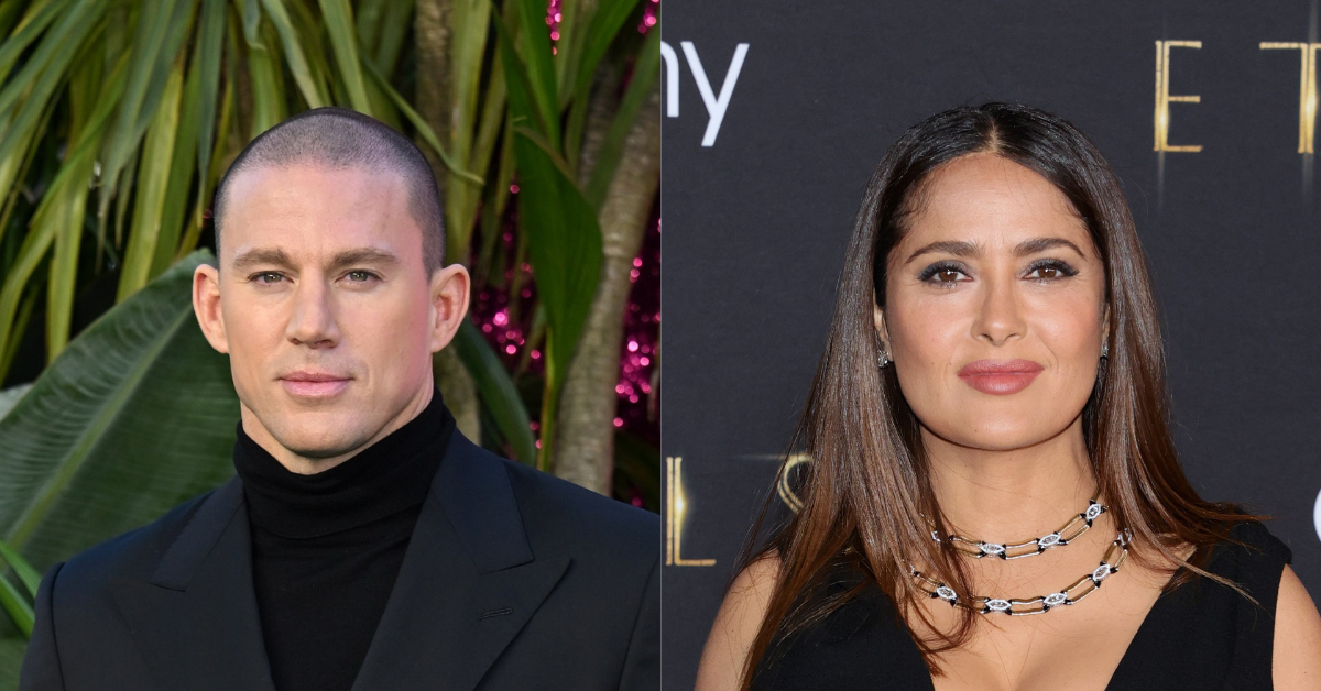 Channing Tatum Shares Steamy Pic With Salma Hayek From Set Of New 'Magic Mike' Film