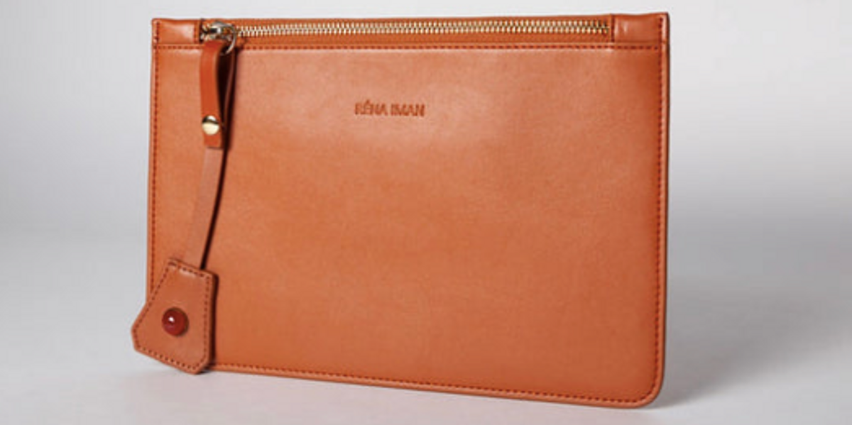 Laura Clutch in Cognac