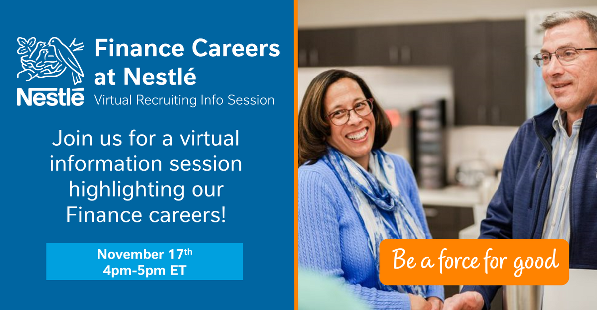 Nestlé Finance Virtual Recruiting Info Session