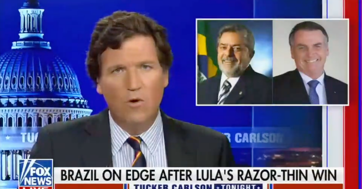 Tucker Carlson Just Called Brazil's Presidential Election Into Question—And Here We Go Again