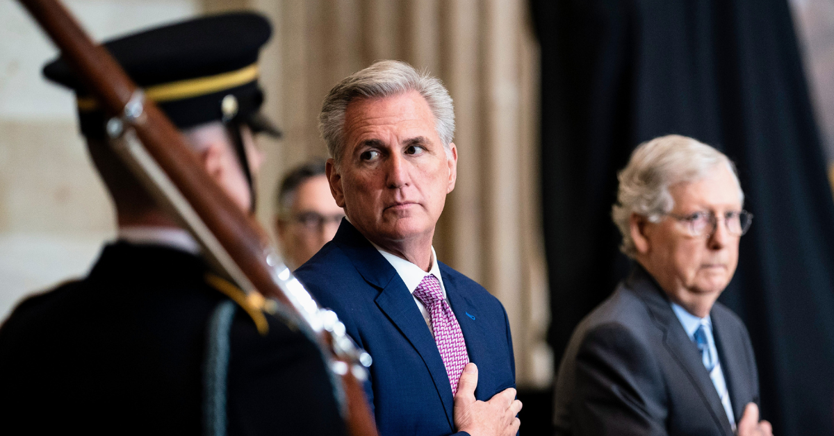 Kevin McCarthy and Mitch McConnell