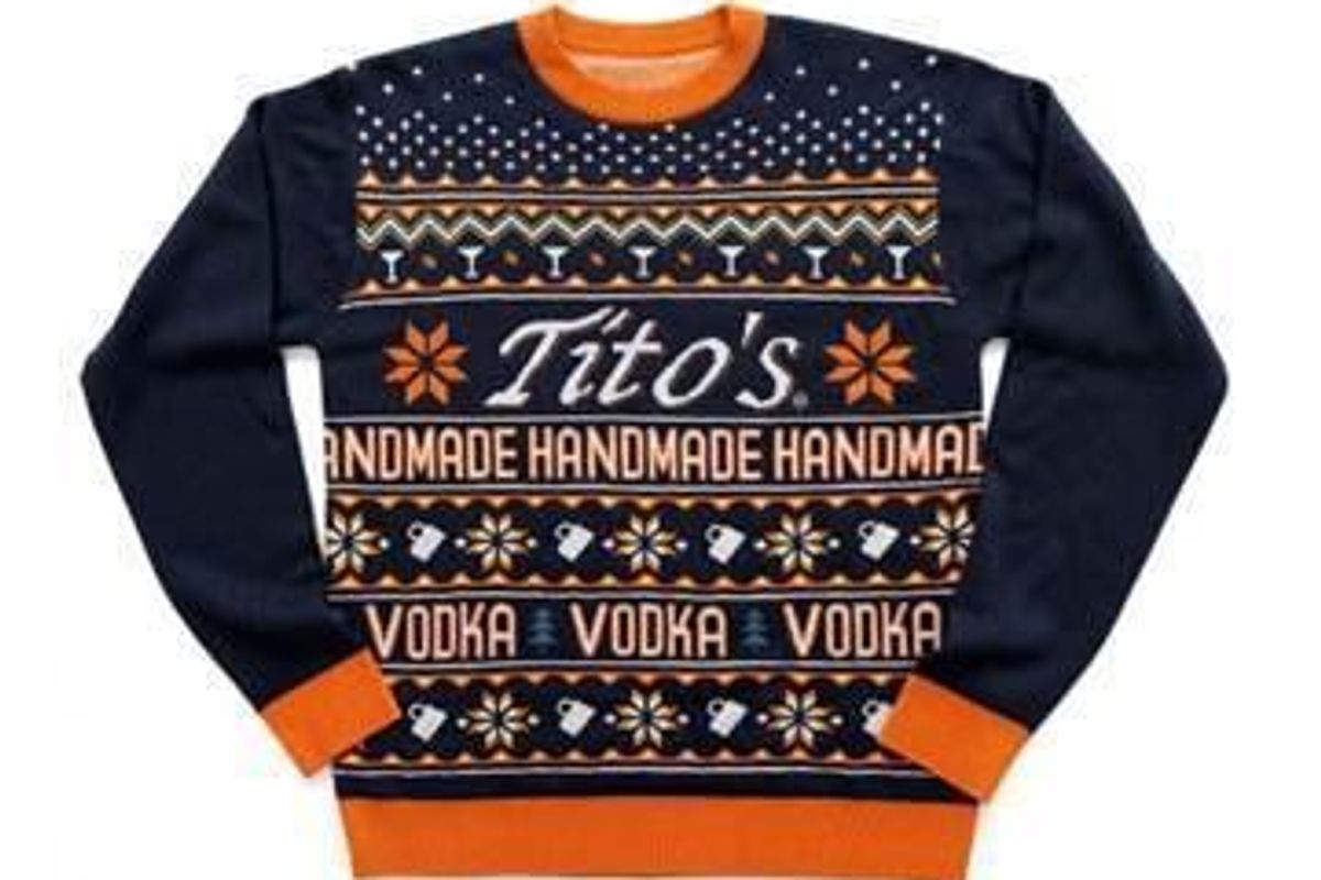 Tito's releases (not so?) ugly sweater line for the holidays, profits to charity