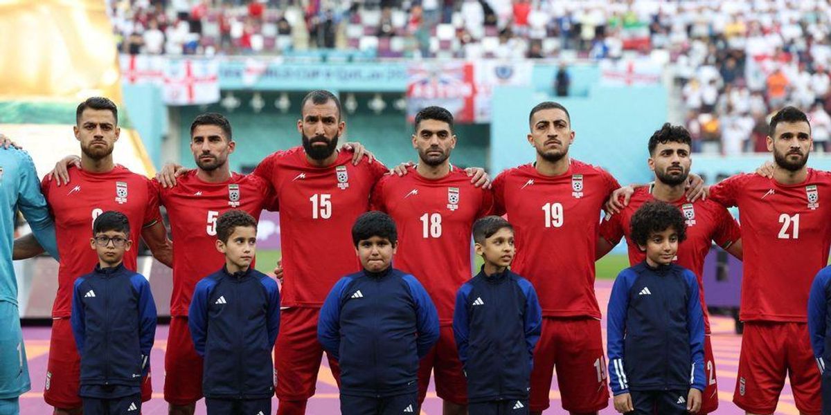 Iranian soccer players protested their government at the World Cup by remaining silent during their national anthem
