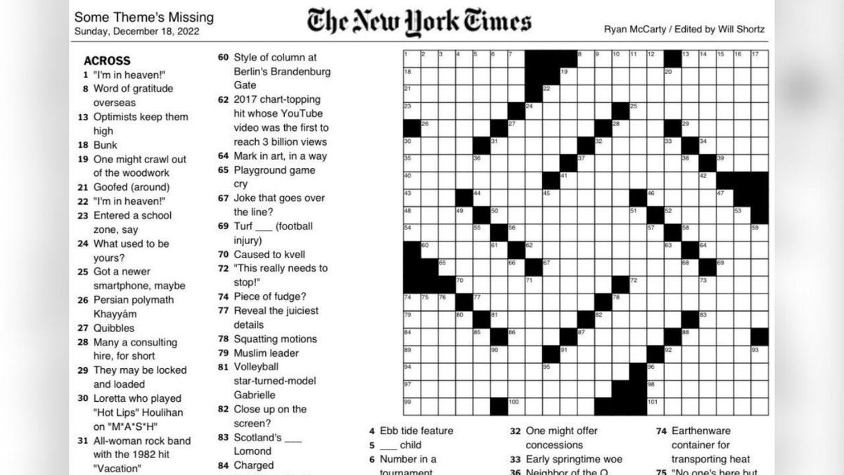 NY Times under fire after crossword puzzle published on eve of Hanukkah resembles swastika NY Times under fire after crossword puzzle published on eve of Hanukkah resembles swastika