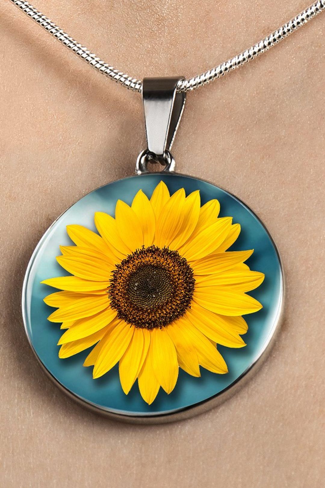 sunflower necklace meaning