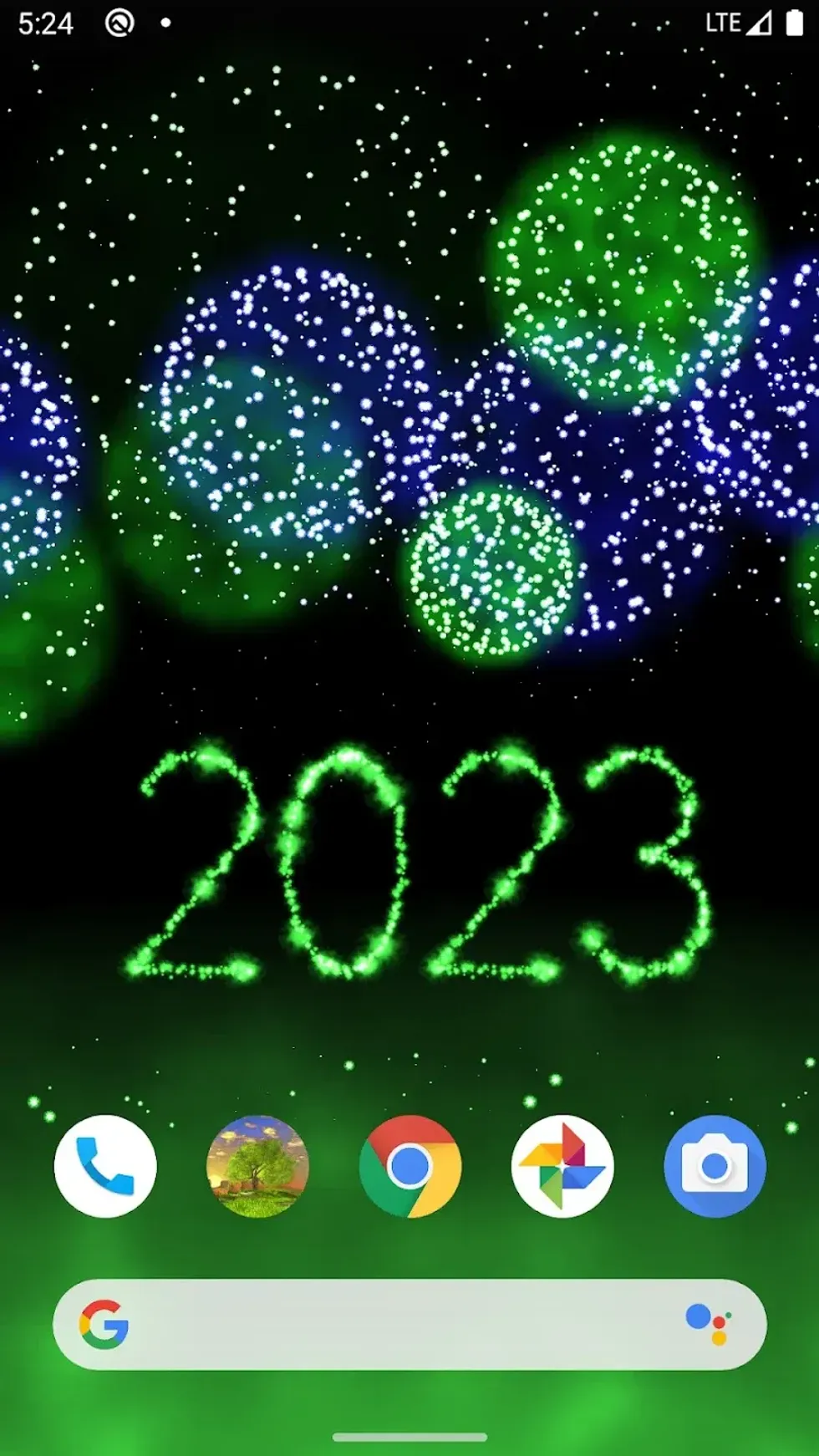 a screenshot of the New Year 2023 Fireworks 4d home page