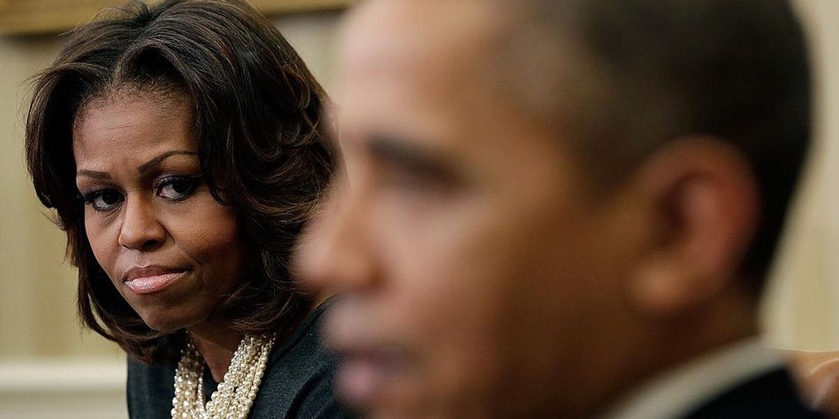 Michelle Obama 'couldn't stand' Barack for a decade, calls children 'terrorists'