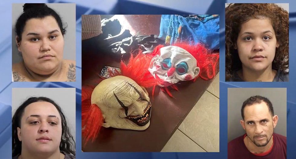4 arrested for allegedly terrorizing elderly woman while wearing clown masks to rob her, police say one suspect had worked as her caretaker 4 arrested for allegedly terrorizing elderly woman while wearing clown masks to rob her, police say one suspect had worked as her caretaker